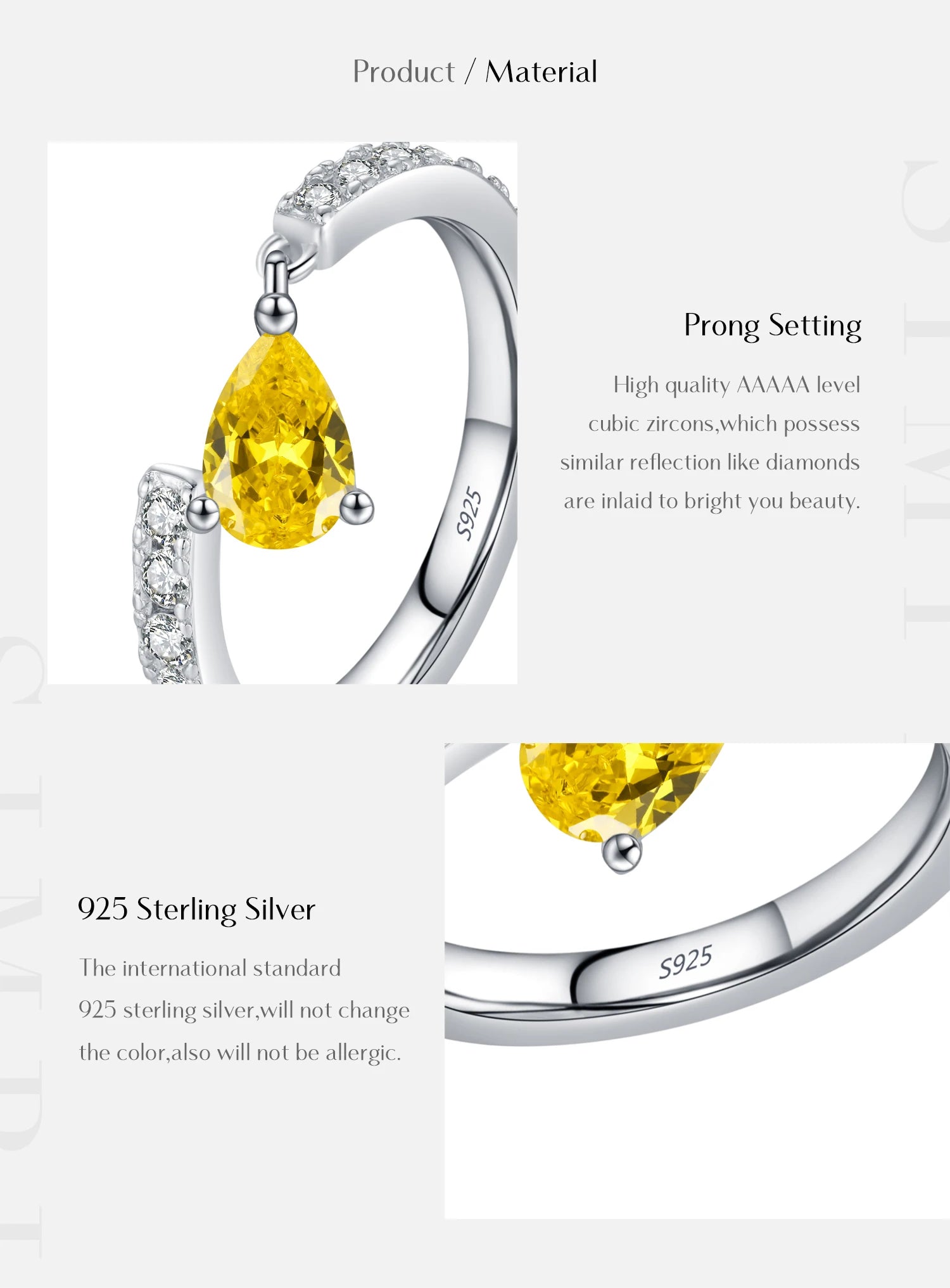 Exquisite Water Drop Ring