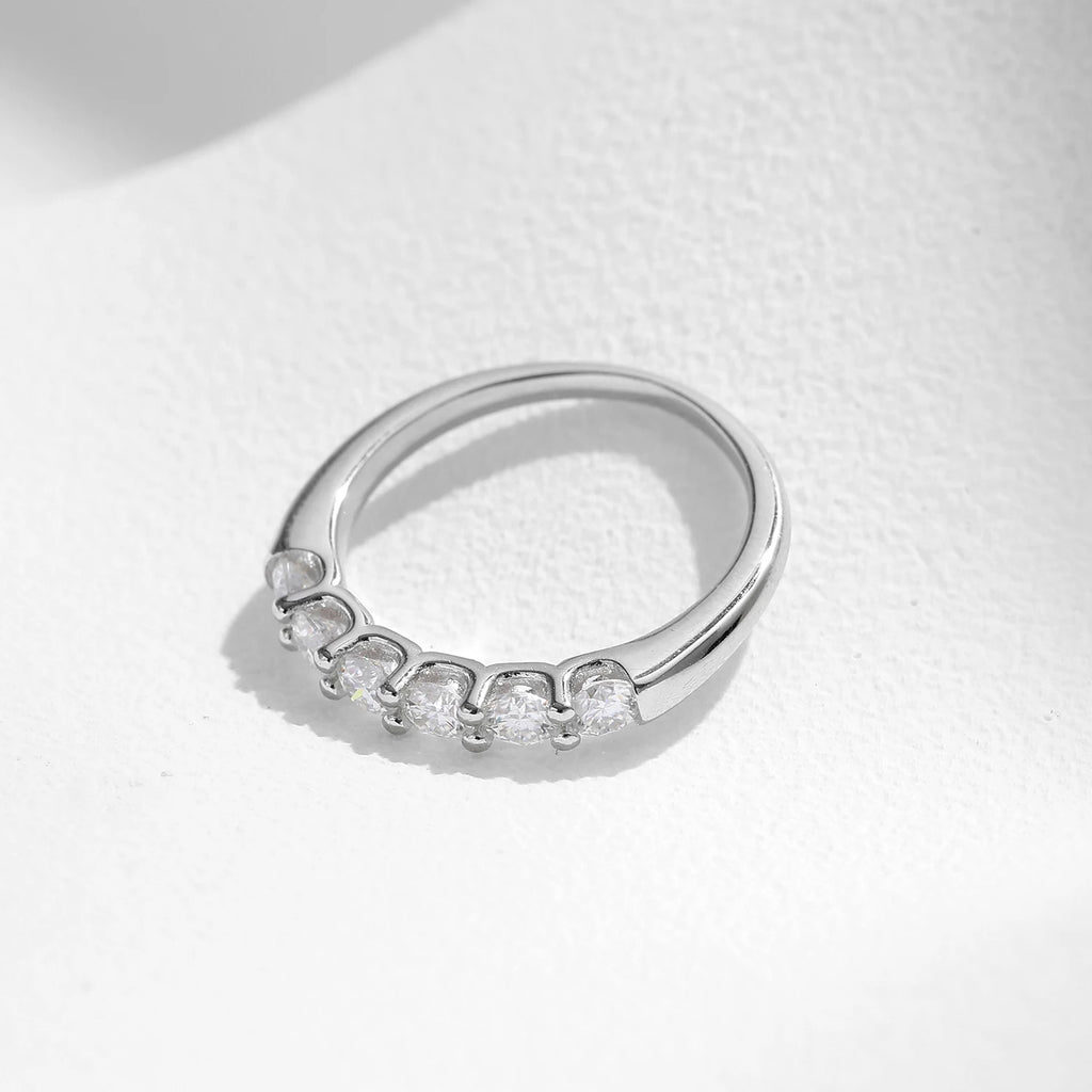 EX Round Moissanite Ring