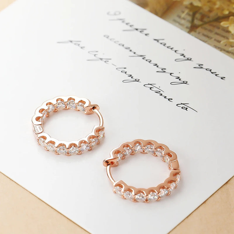 2.6ct Moissanite Earring Hoops