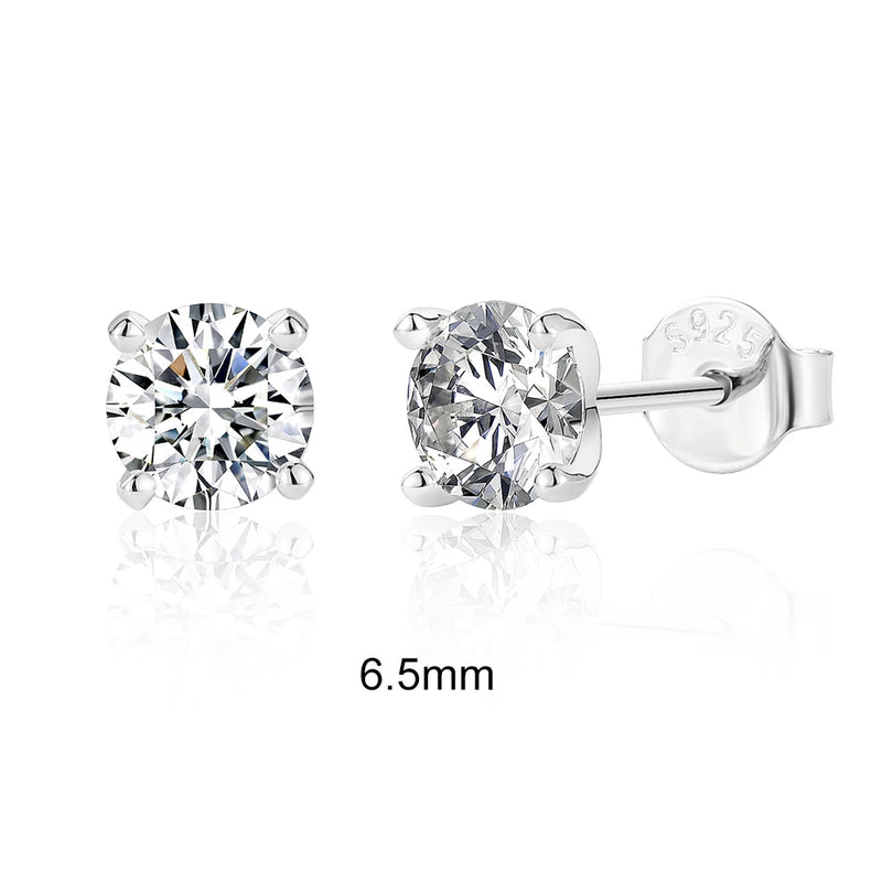 0.5-1.2 Carat D Color Moissanite Earrings