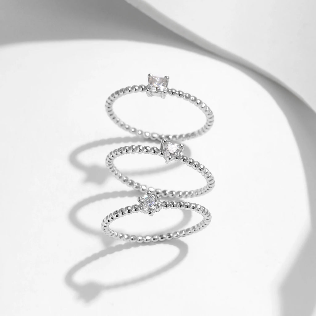 Geometric Shaped Moissanite Ring