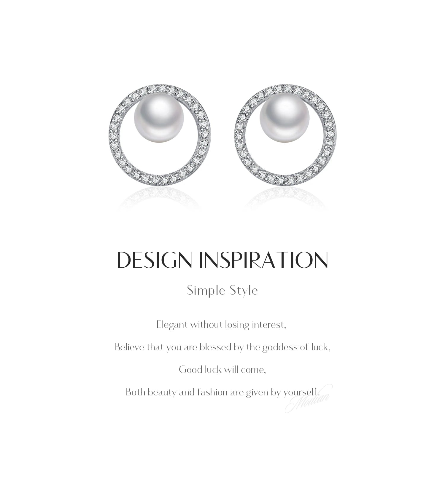 Crystal Pearl Stud Earrings