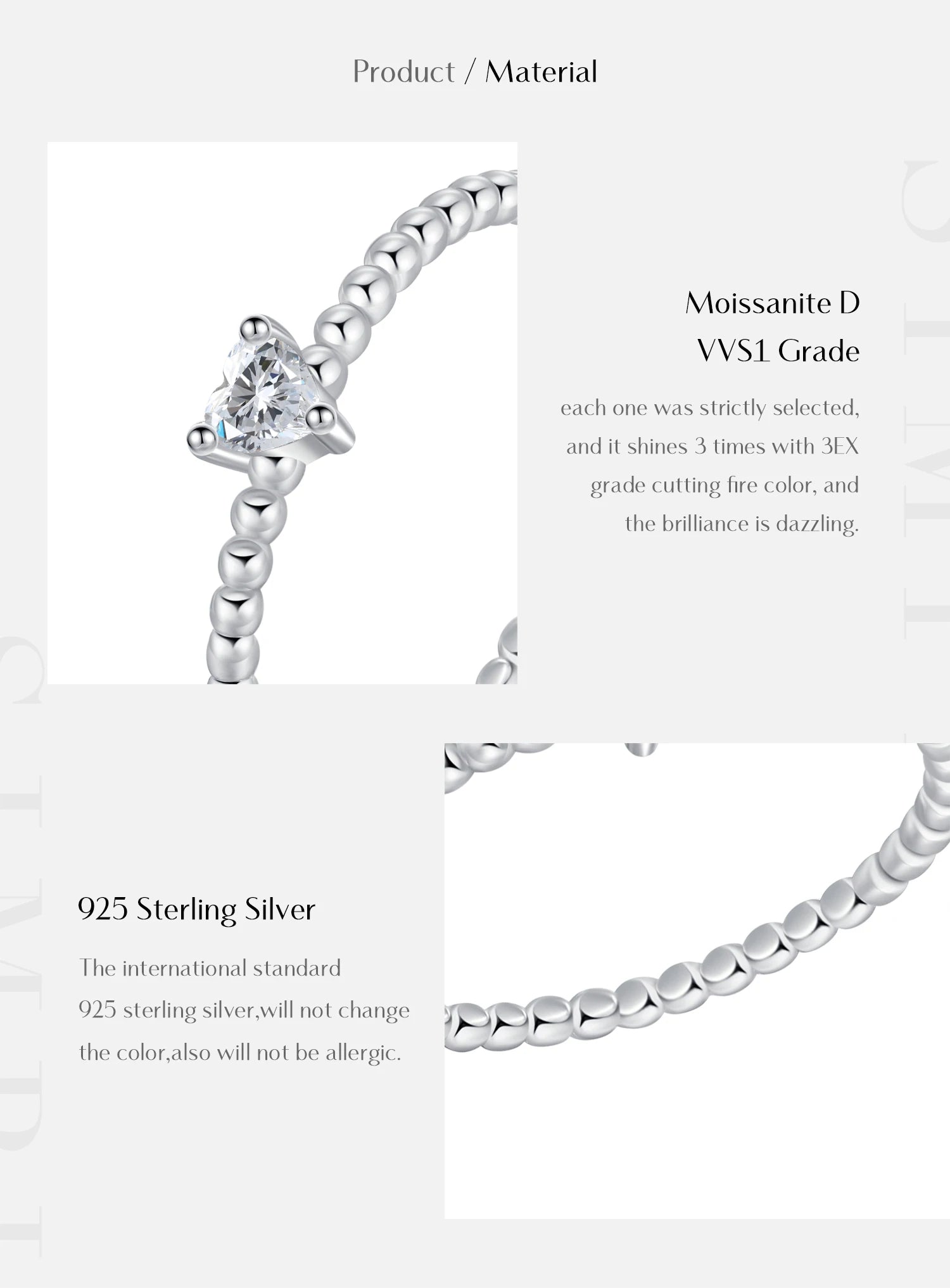 Geometric Shaped Moissanite Ring