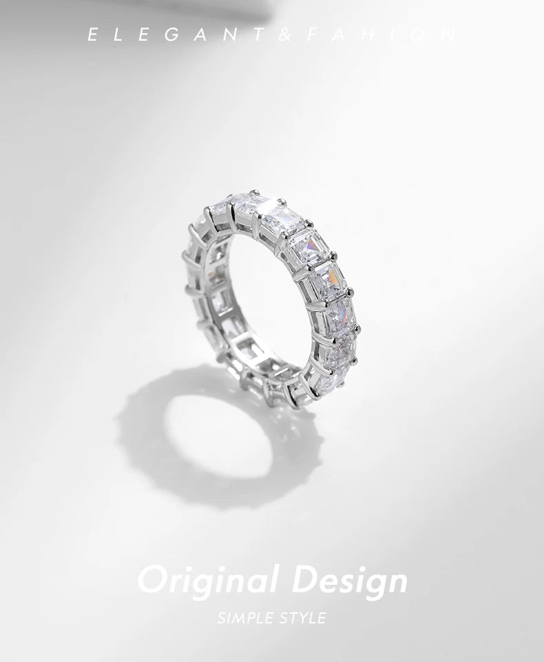 Emeralda Cut High Grade Zirconia Ring