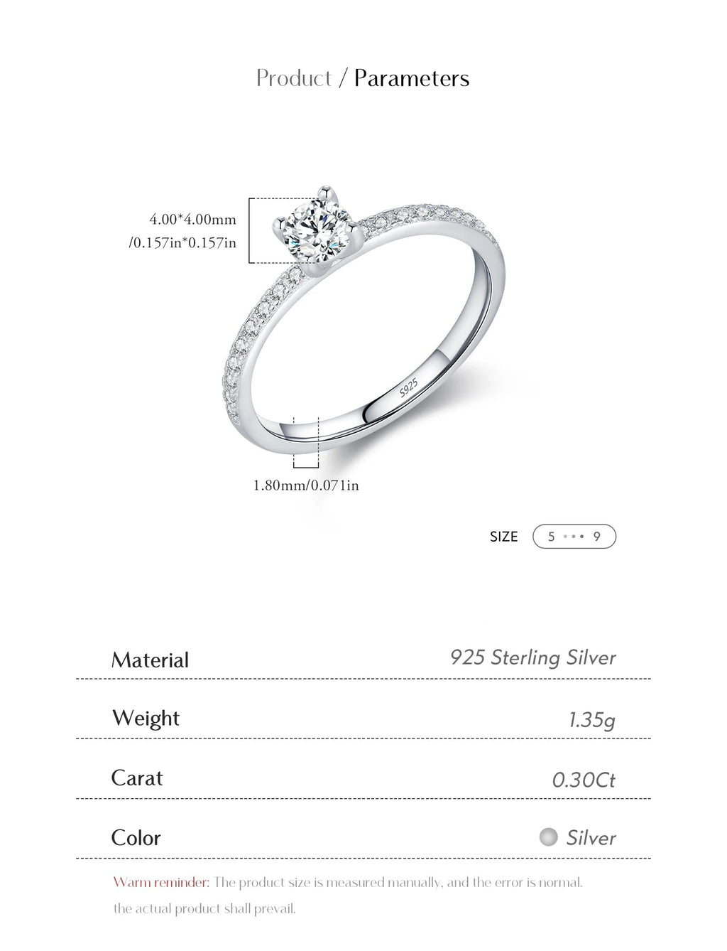 Bury Ring - Moissanite