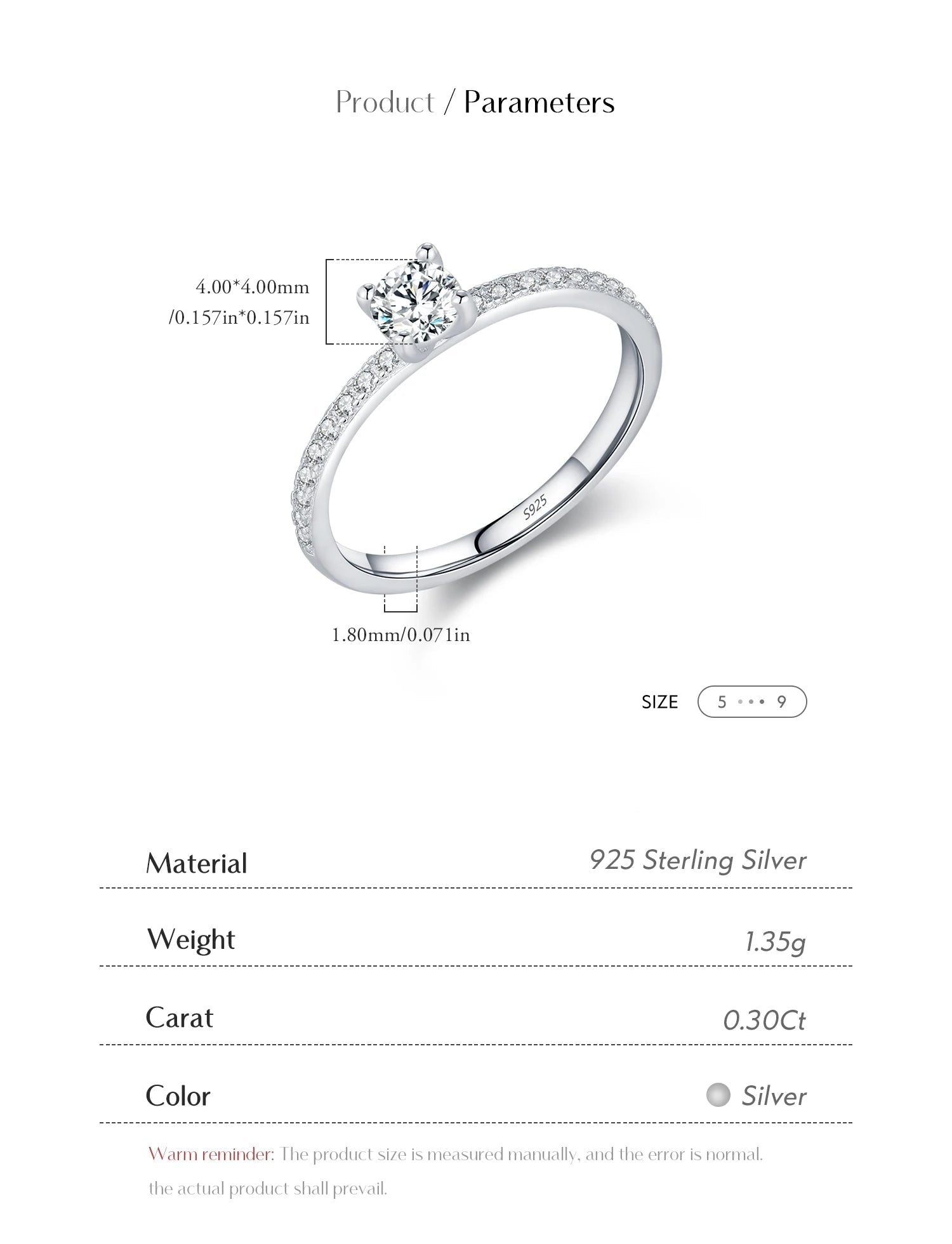 Bury Ring - Moissanite