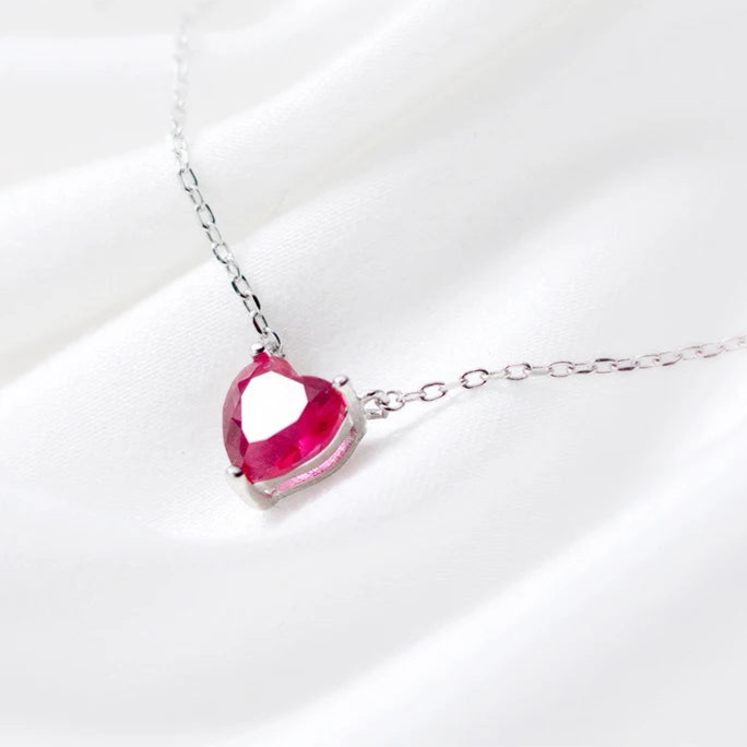 Collier Coeur Rouge 