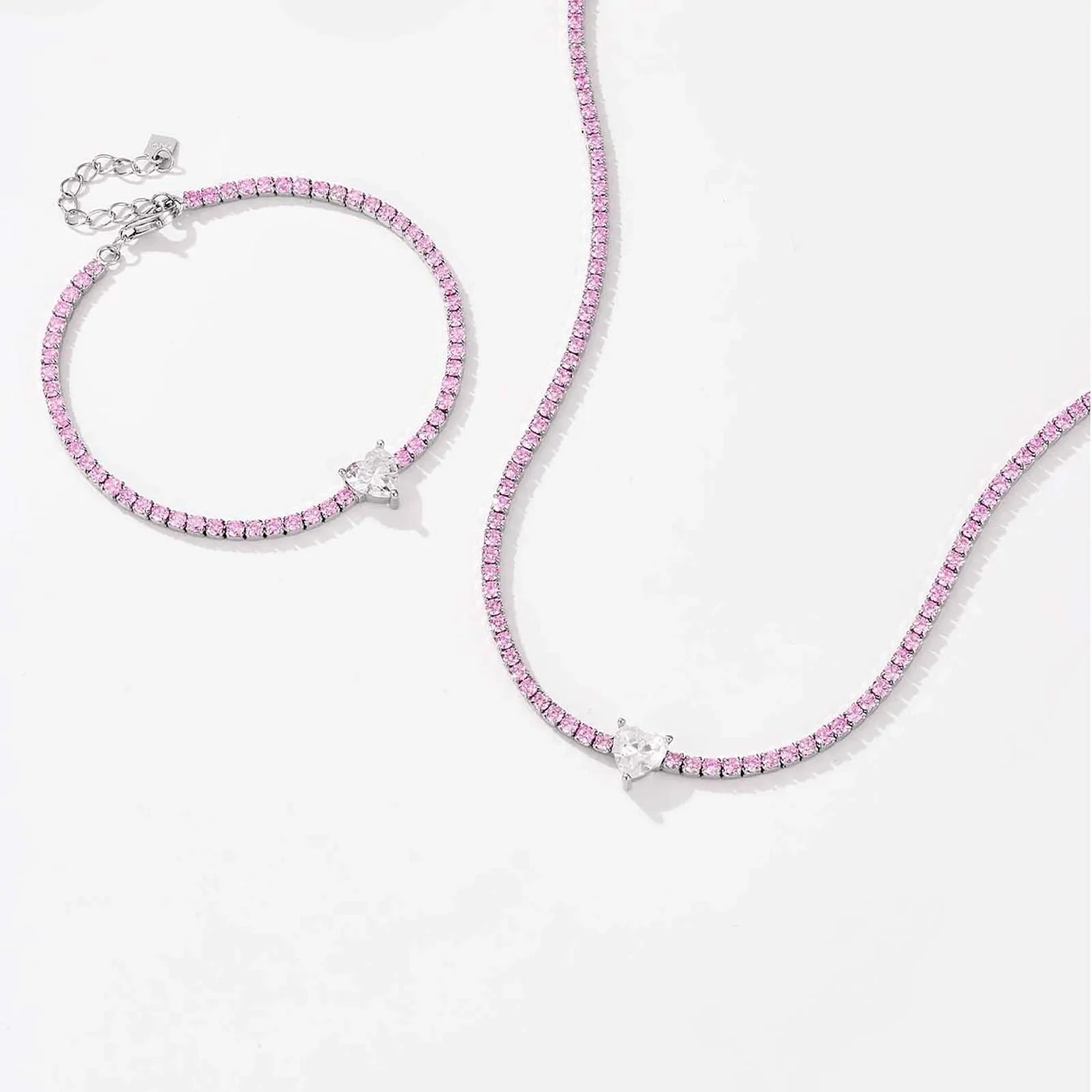 Love Heart Choker & Bracelet