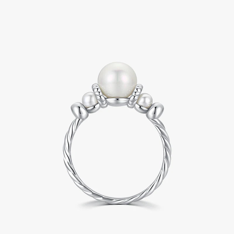 Vintage Shell Pearl Ring