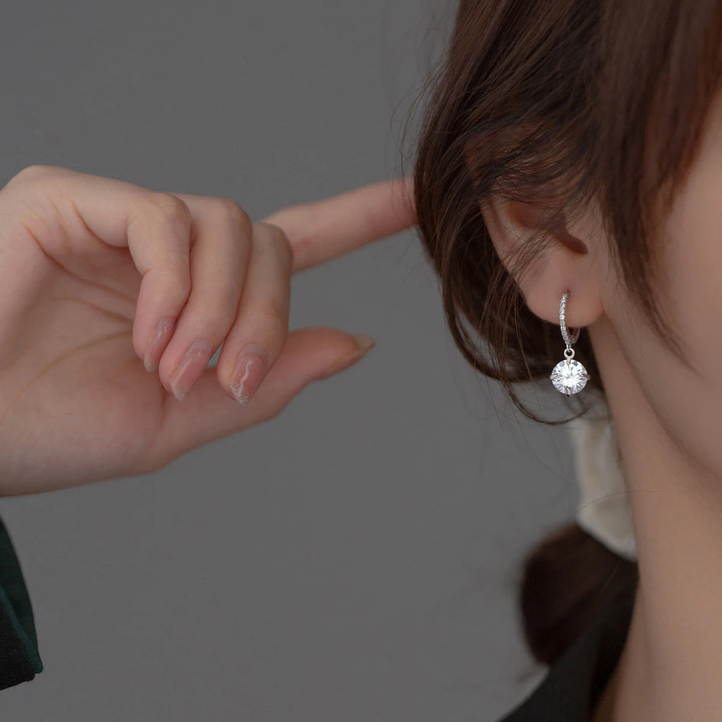 Pure Silver Hoop Earrings