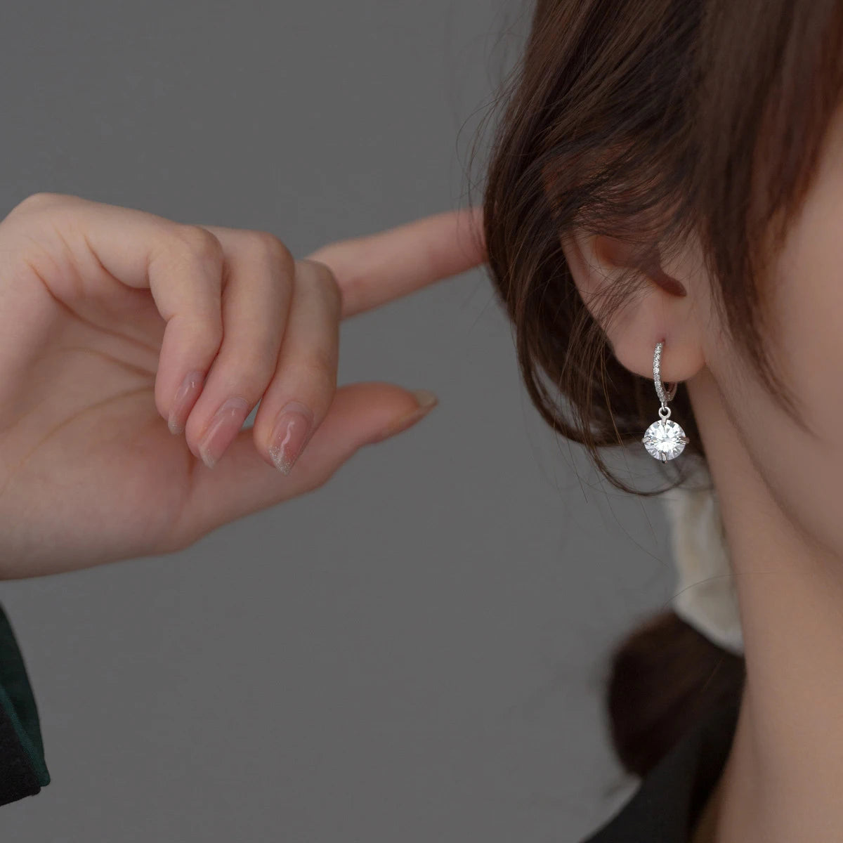 Pure Silver Hoop Earrings