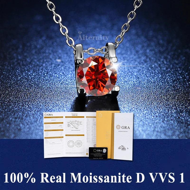 Pendentif GRA en moissanite