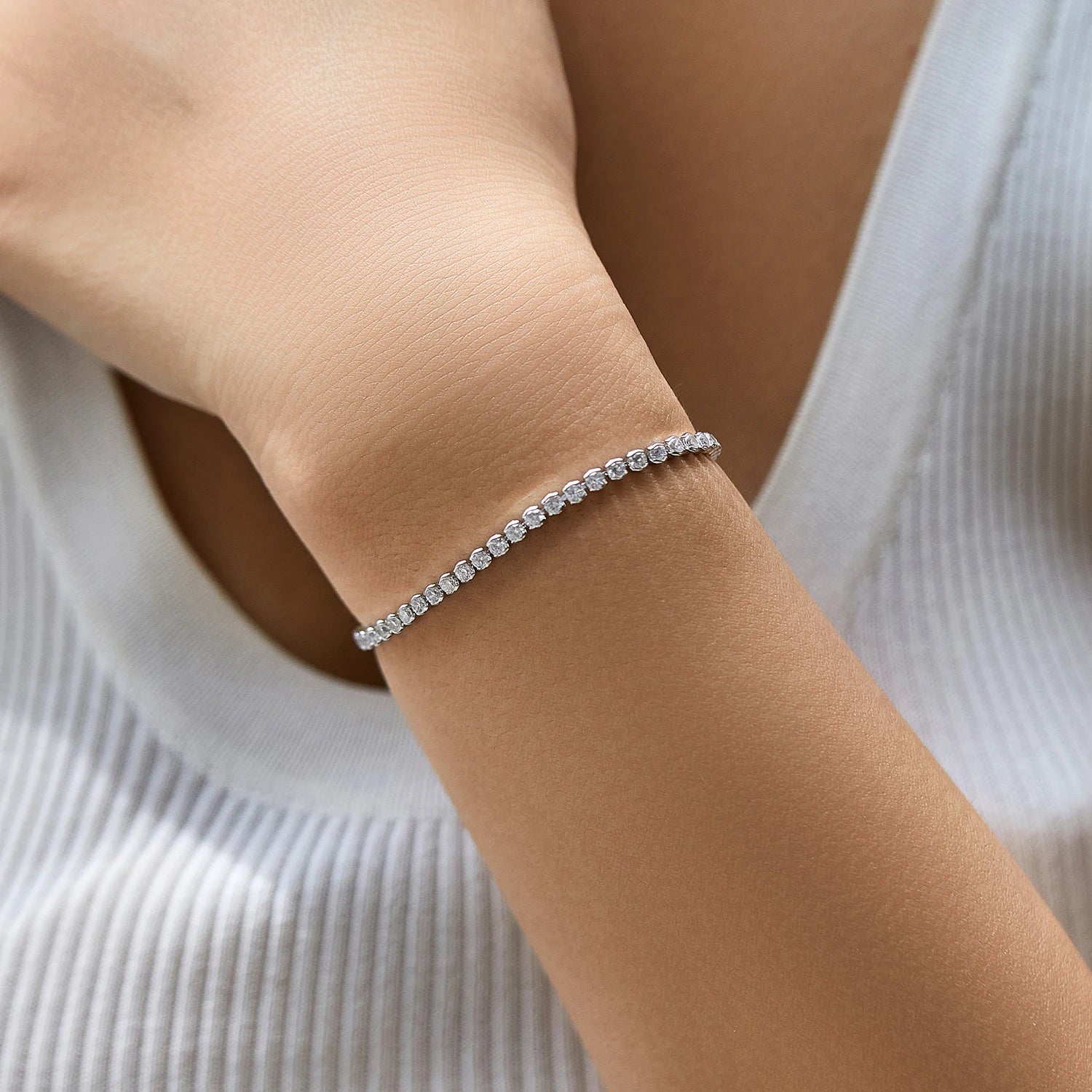 Tennis Bracelet with Zirconias