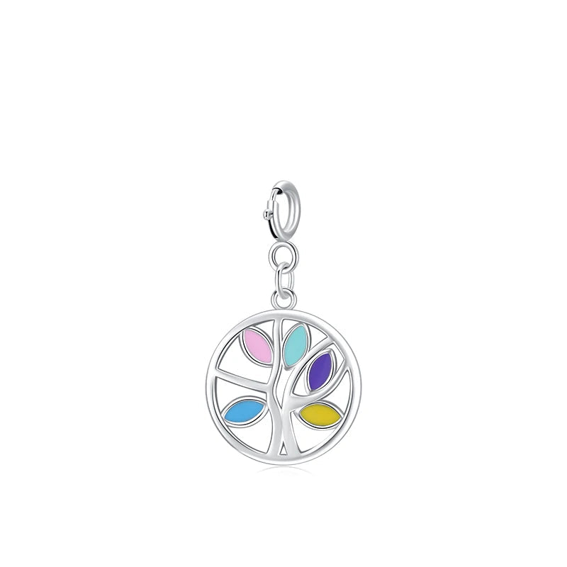 Rainbow Enamel Pendant