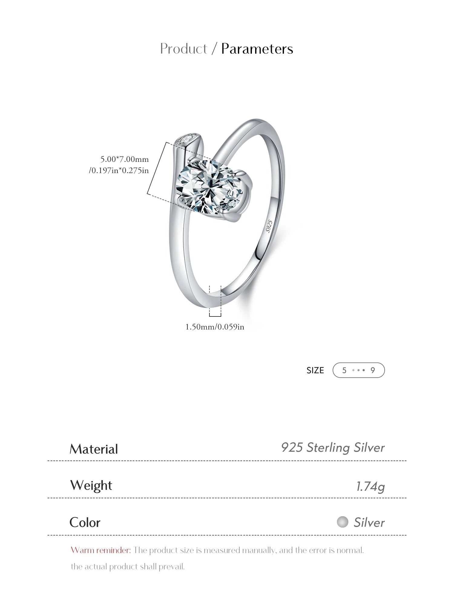 Irregular Oval Ring