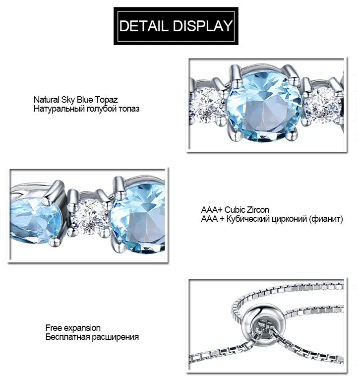 Nano Blue Topaz Bracelet