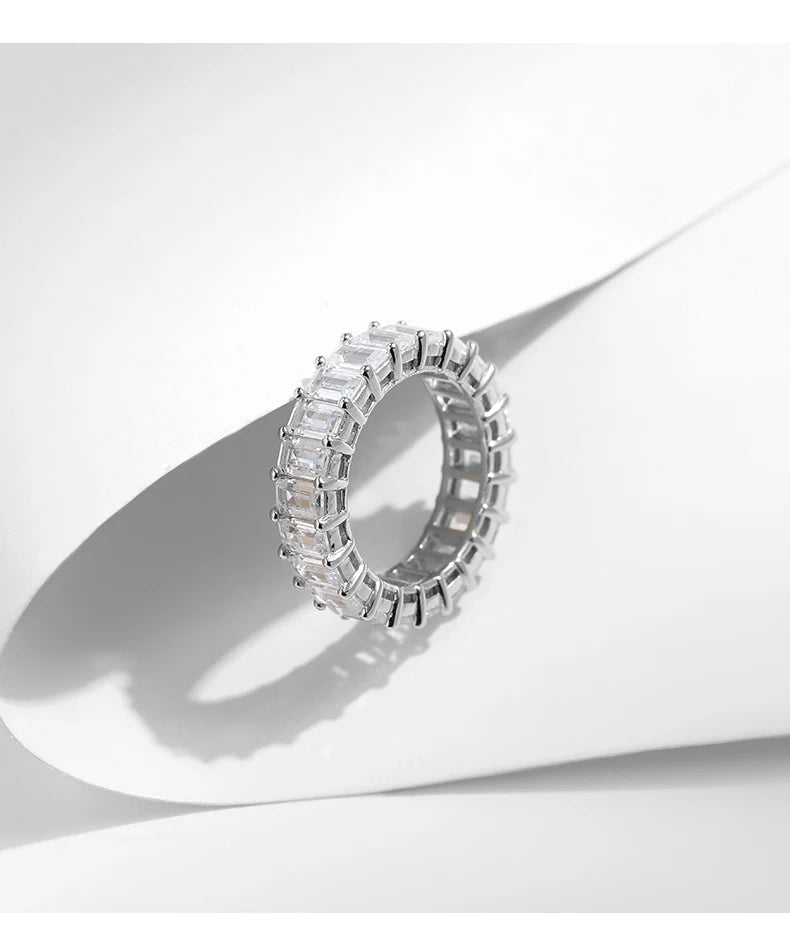 Emeralda Cut High Grade Zirconia Ring