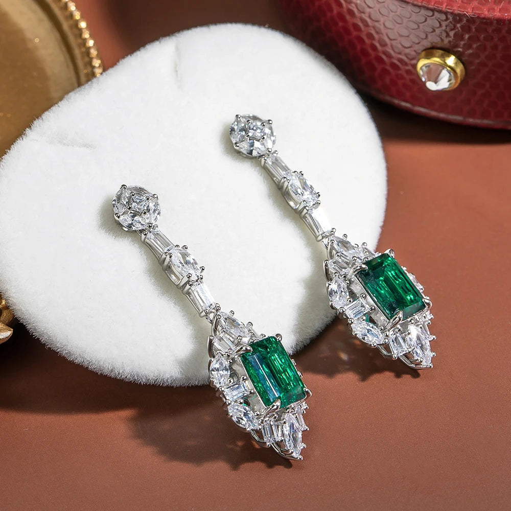 7 Carat Emerald Earring
