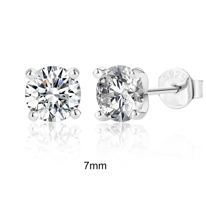 0.5-1.2 Carat D Color Moissanite Earrings