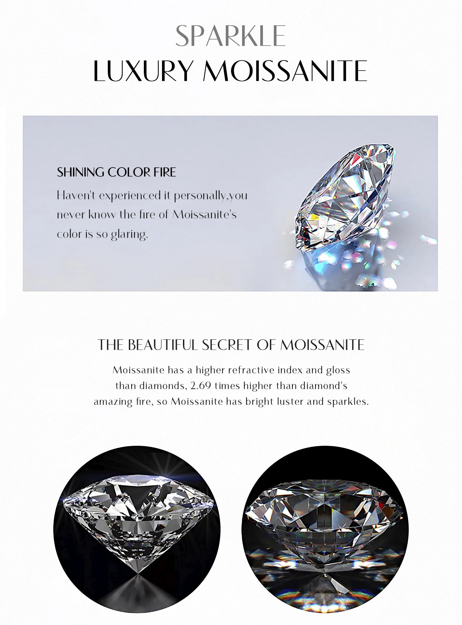 Clarity Moissanite Ring