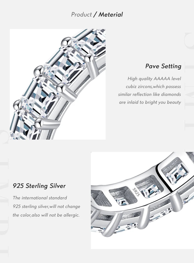 Emeralda Cut High Grade Zirconia Ring