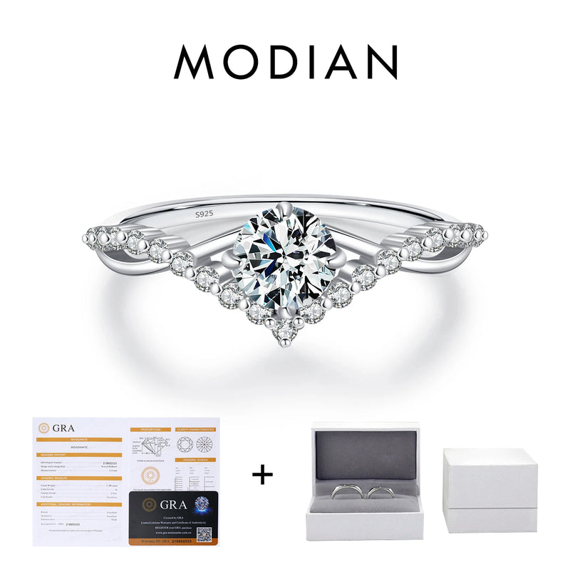 Crown Moissanite Ring