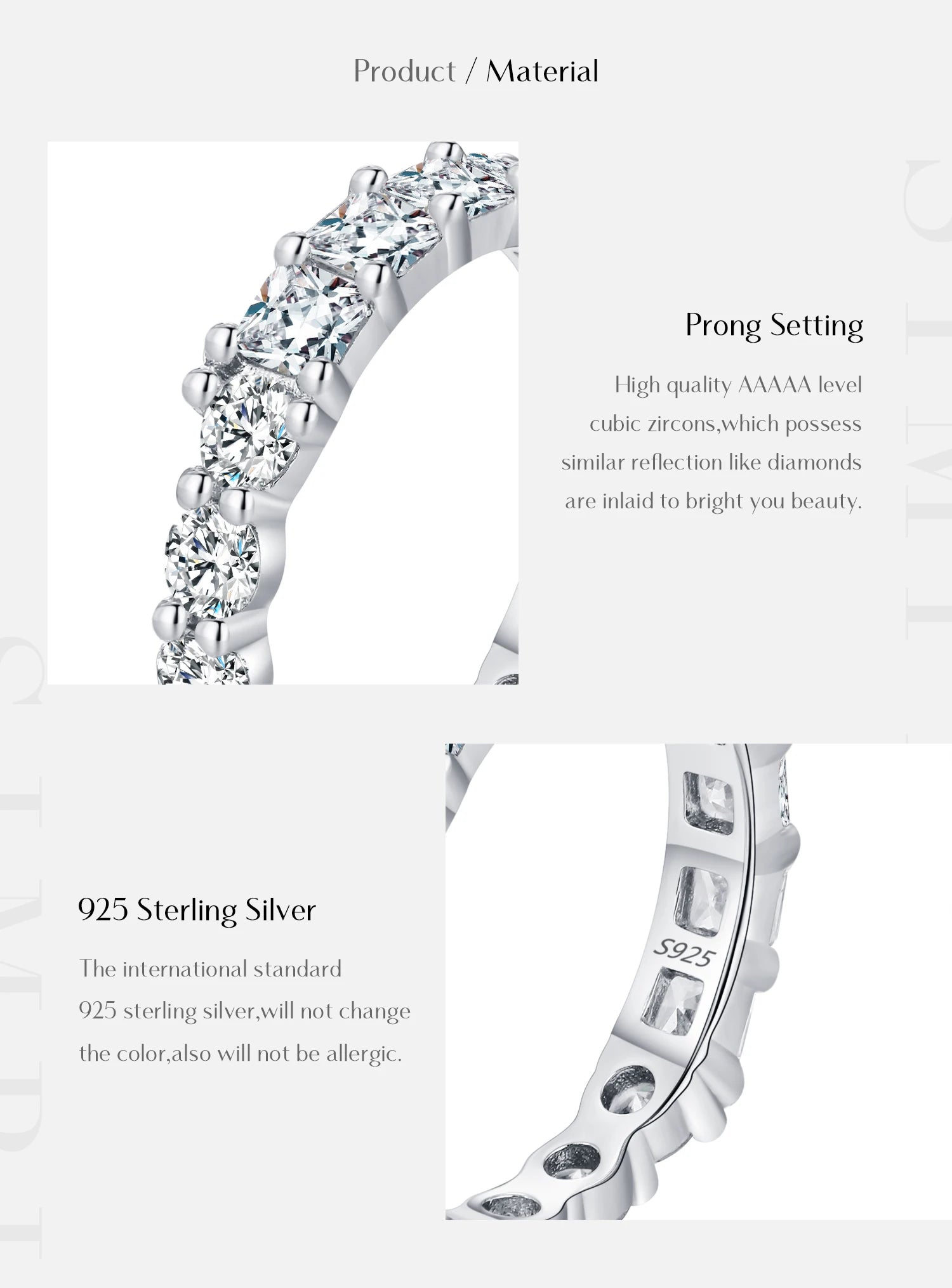 Geometric Water Drop Eternity Ring