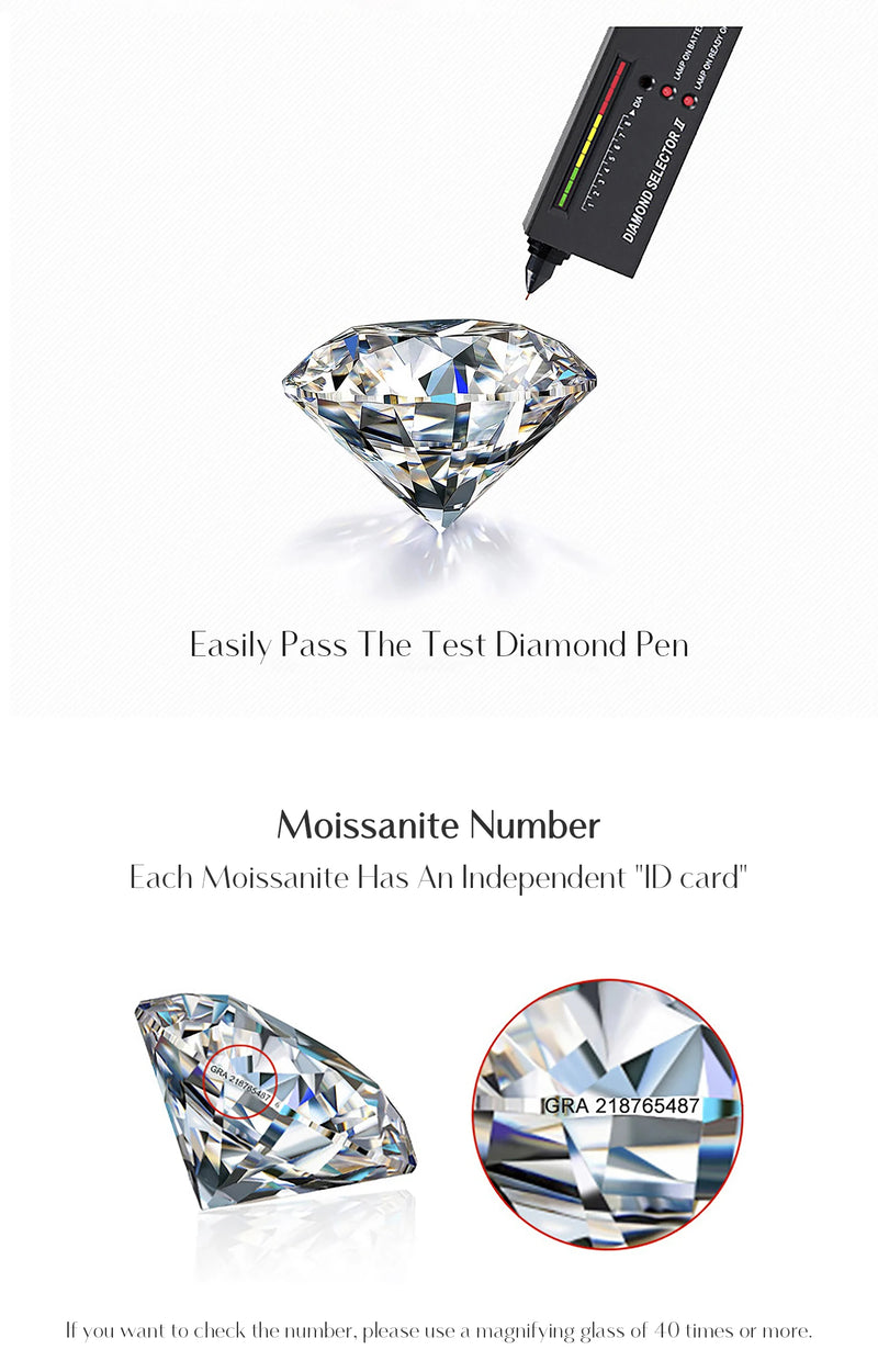 Moissanite Simple Earrings