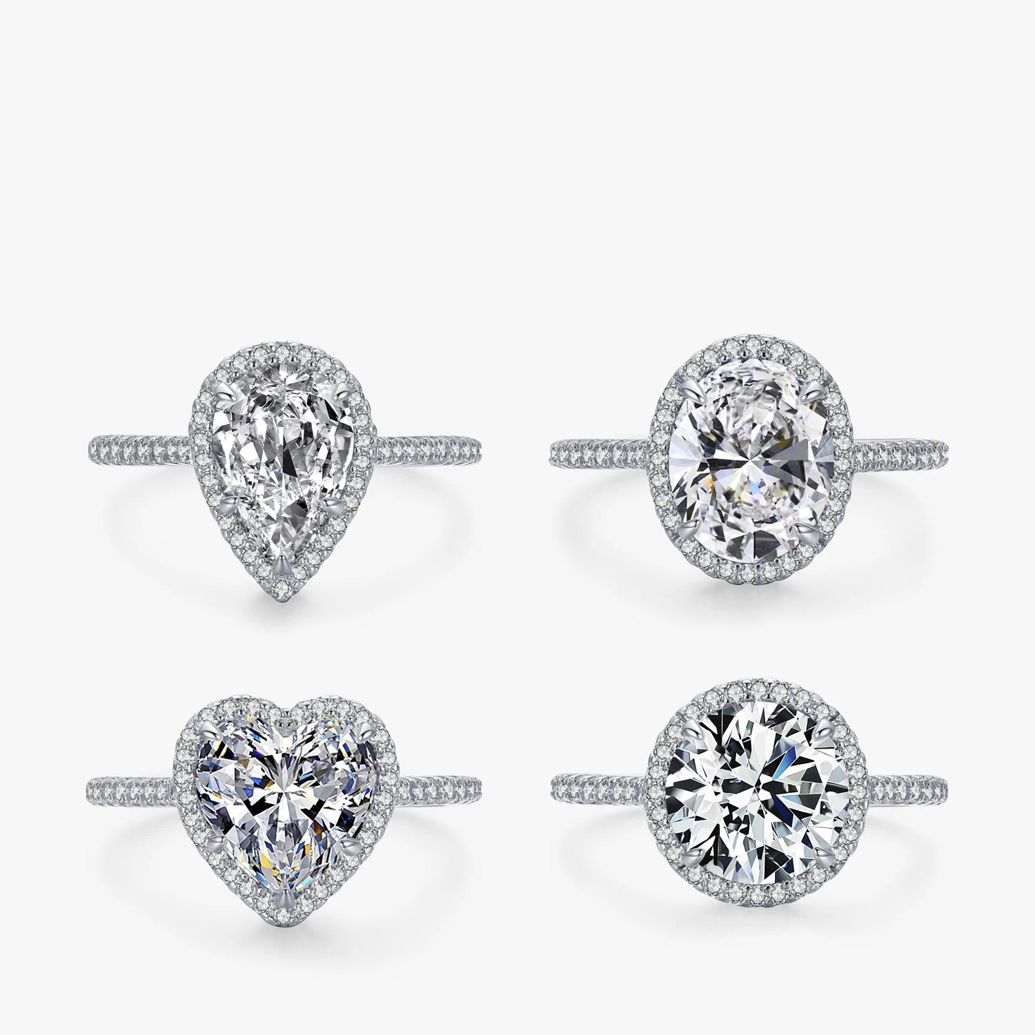 3CT AAAAA Wedding Ring