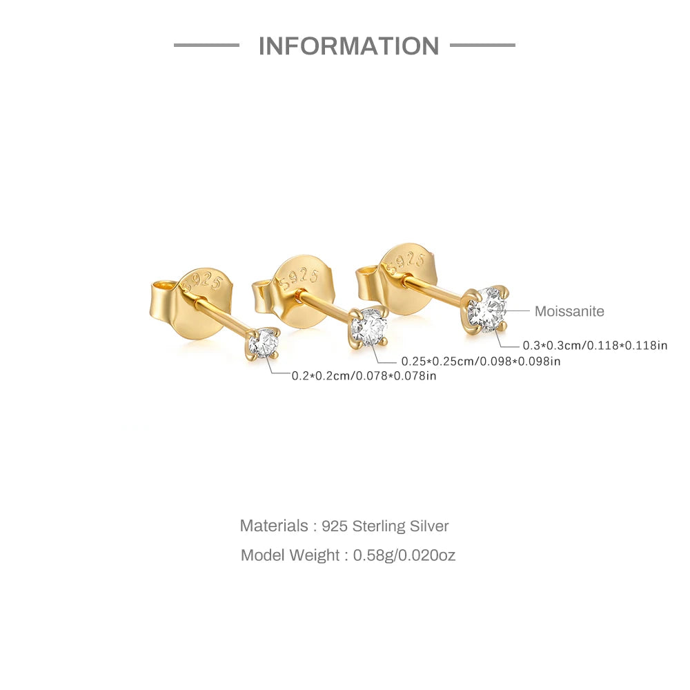 0.5-1.2 Carat D Color Moissanite Earrings