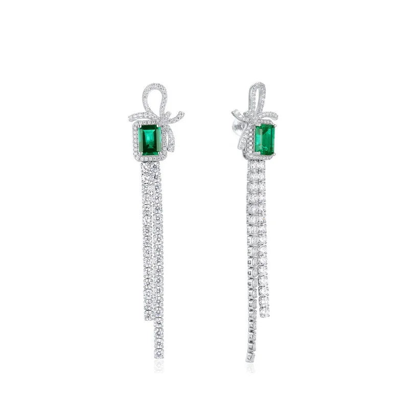7 Carat Emerald Earring