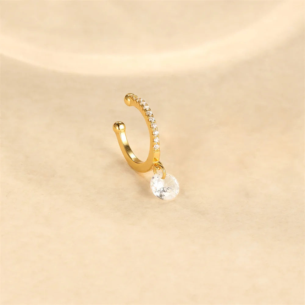 Versatile Water Drop Hoop Earring