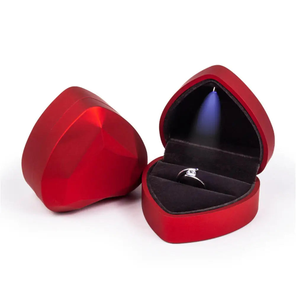 1 Pcs LED Jewelry Ring Box