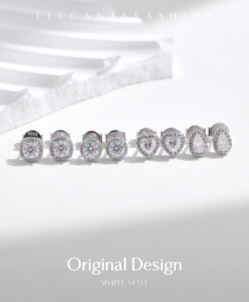 Moissanite Stud Earrings