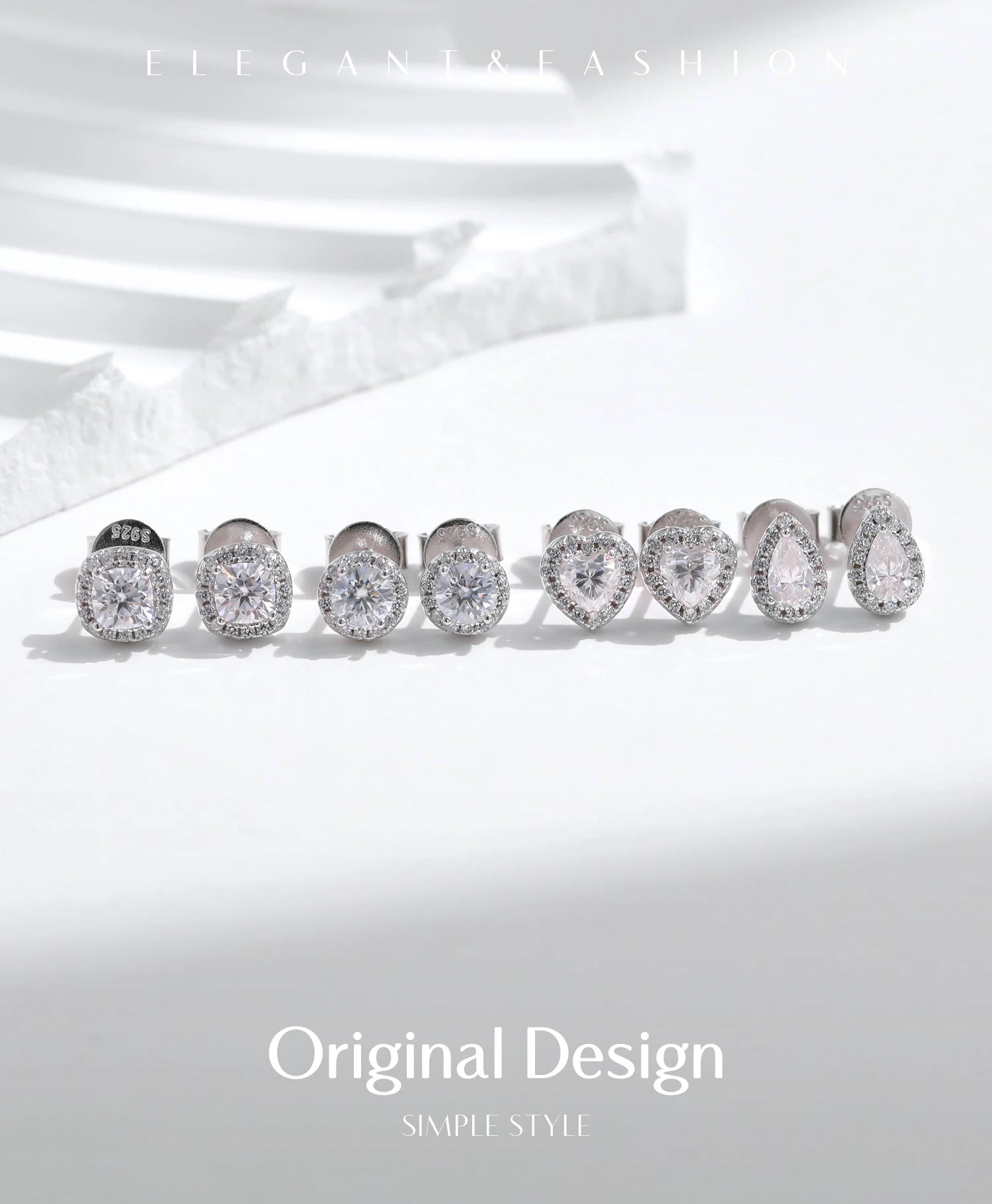 Moissanite Stud Earrings