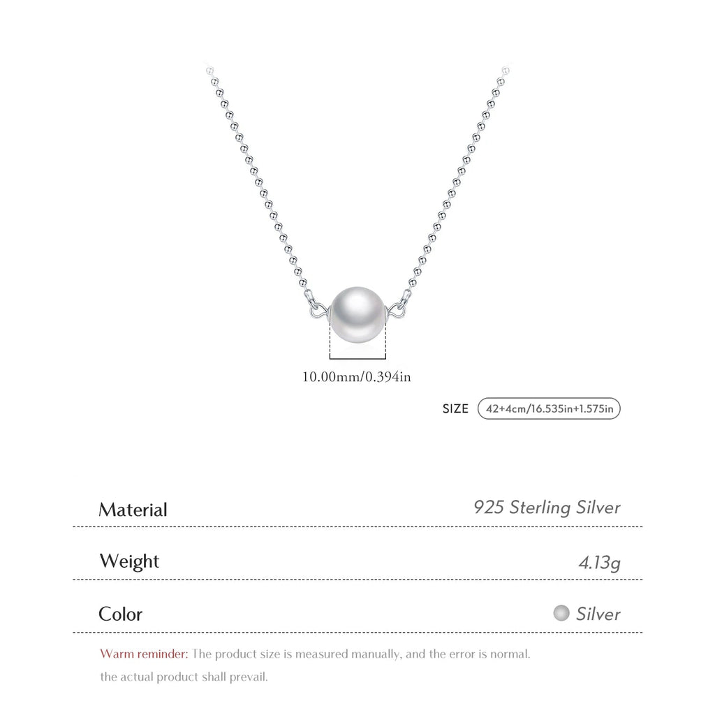 Collier élégant en perles de cristal 