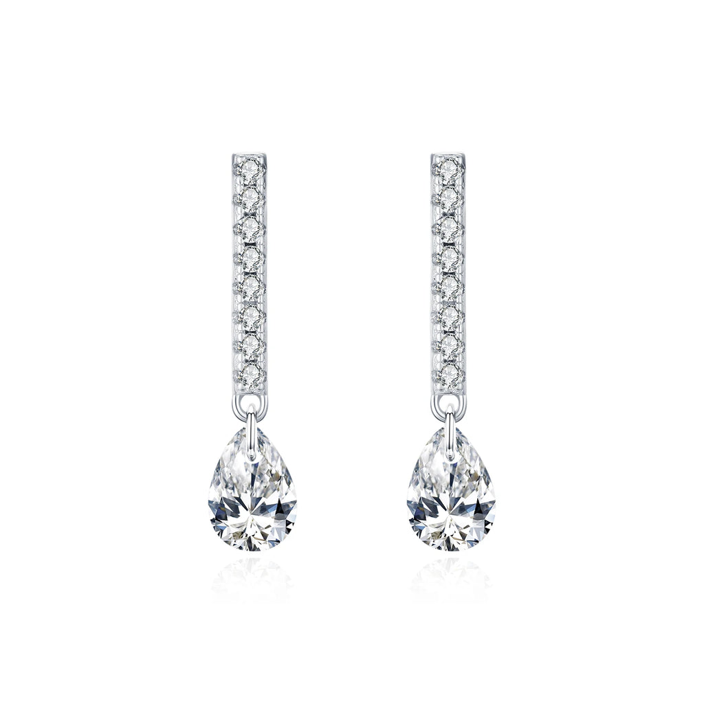 Stunning Water Drop Zircon Stud Earrings