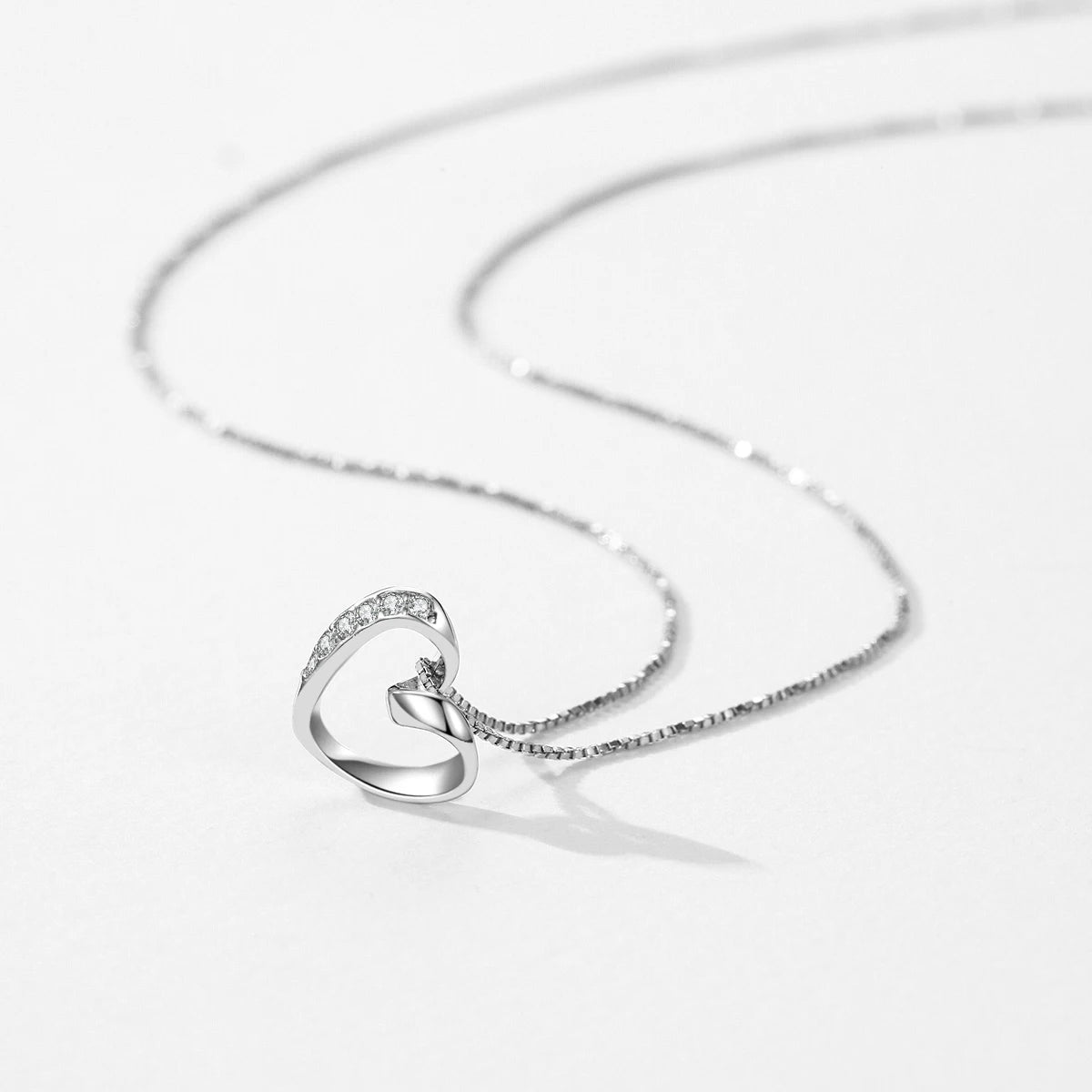 Pendentif cœur simple et romantique 