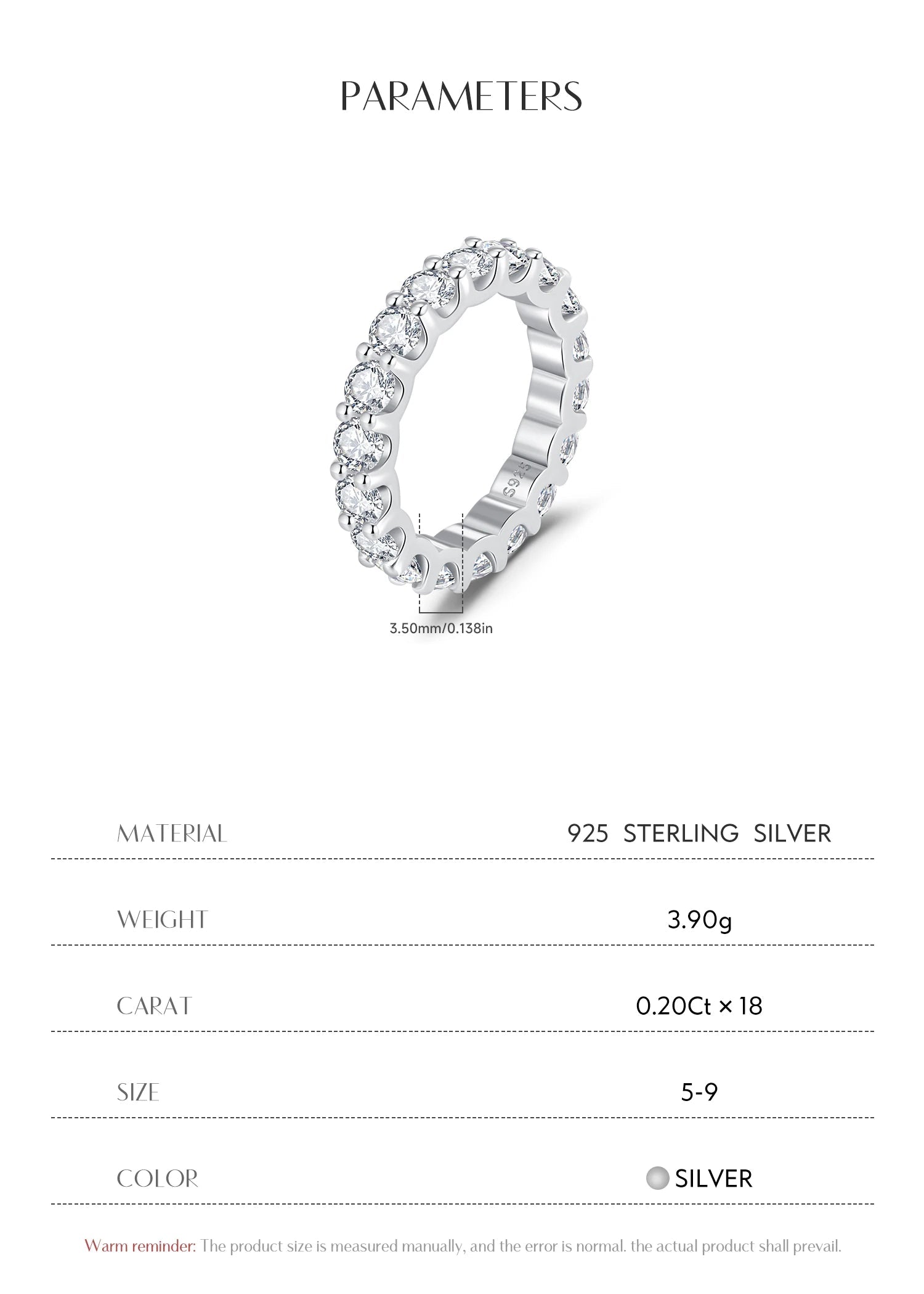 Moissanite Eternity Ring