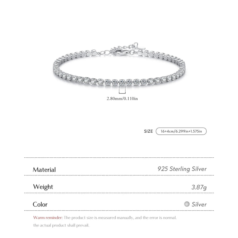 Tennis Bracelet with Zirconias