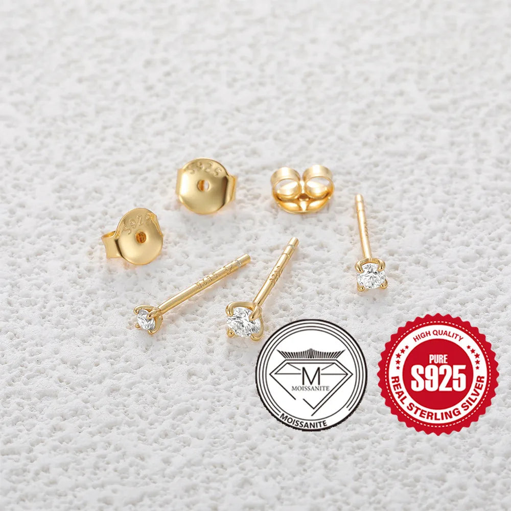 0.5-1.2 Carat D Color Moissanite Earrings
