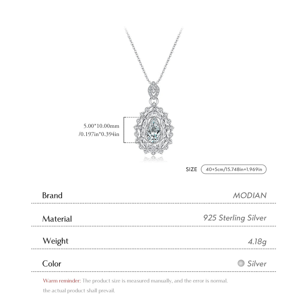 Collier goutte d'eau 