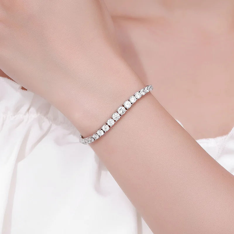 Gradient Moissanite Tennis Bracelet