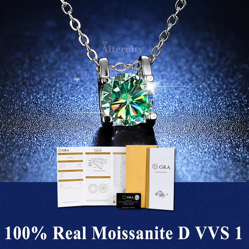 Pendentif GRA en moissanite