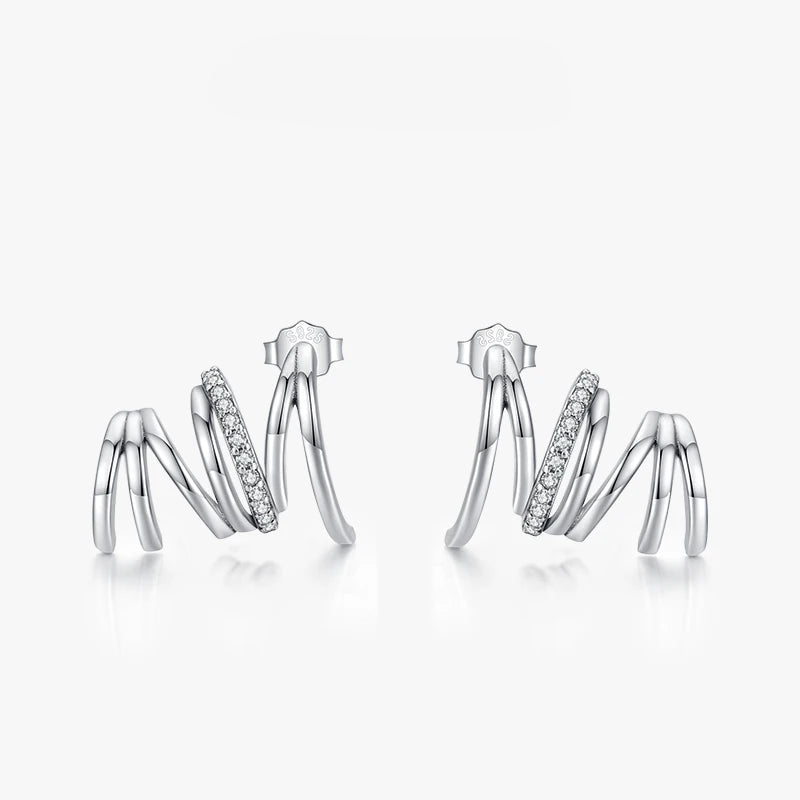 Geometric Line Earrings