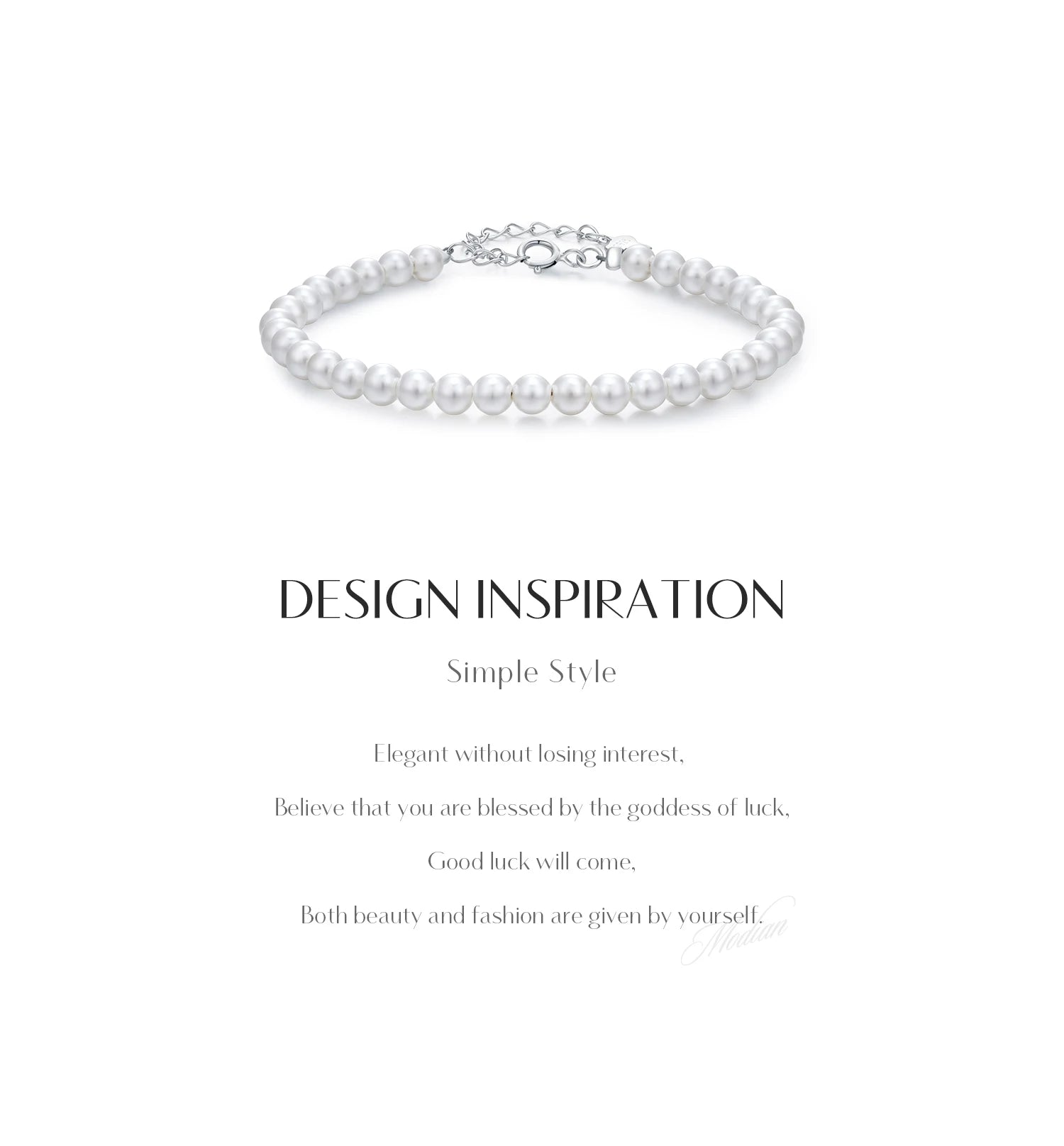 Delicate 3MM 4MM 5MM Stackable Shell Pearl Bracelet