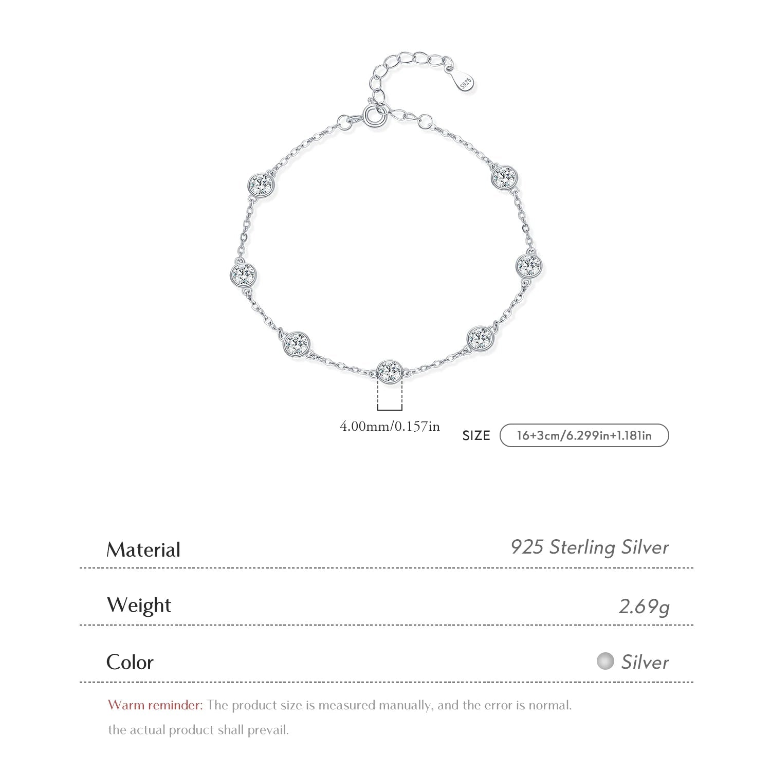 Round Sparkling Bracelet