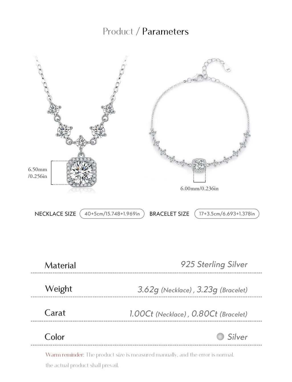 D Color Moissanite Set