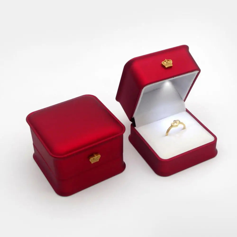 1 Pcs LED Jewelry Ring Box