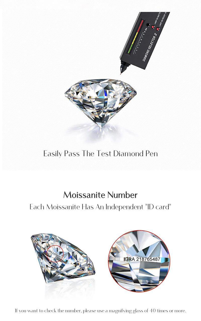 Round Moissanite Rings